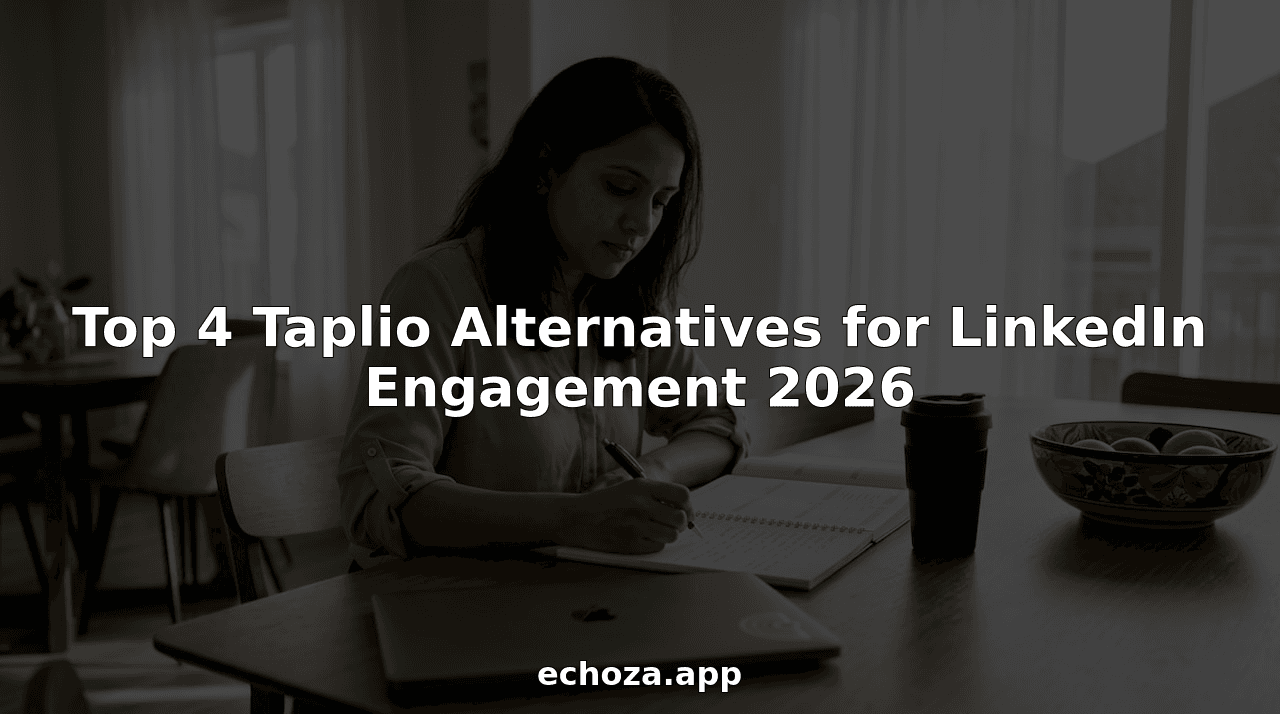 Top 4 Taplio Alternatives for LinkedIn Engagement 2026
